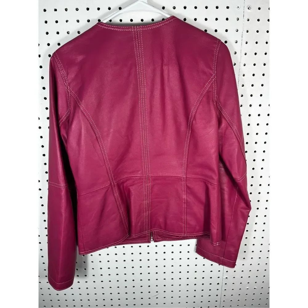 Chicos pink leather jacket - Picture 2 of 9